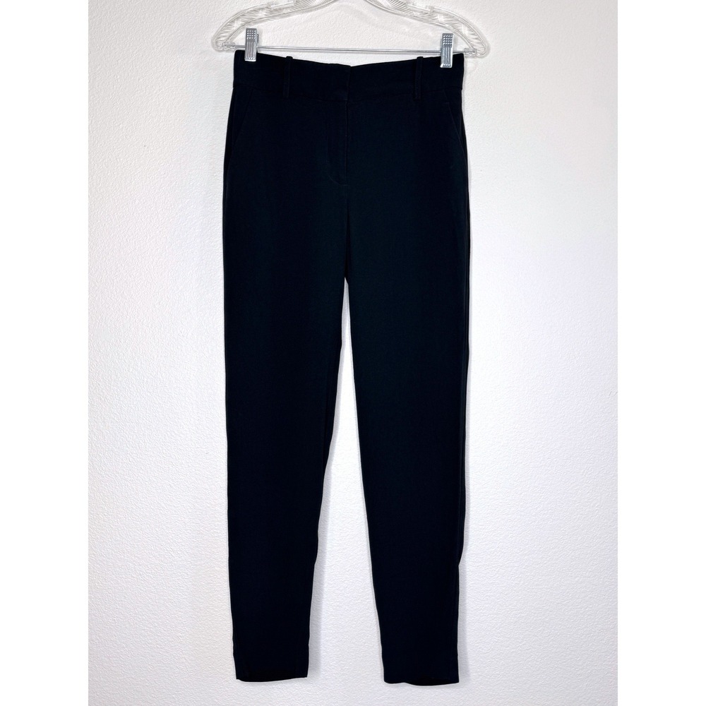 SEZANE Black Dress Ankle Pants Size 2 (34) Skinny Pockets Corp Core Professional